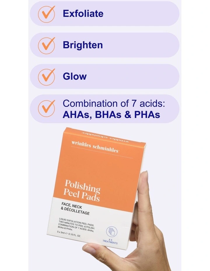 Face, Neck & Decolletage Polishing Peel Pads - 5 Towelletes image 5