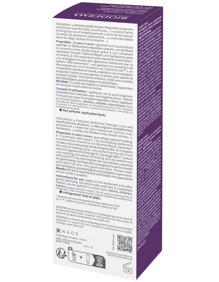 Cicabio Creme+ Restorative Soothing Cream - 40ml image 3