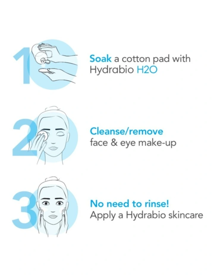 Hydrabio H2O Hydrating Micellar Water Cleanser 100ml image 4