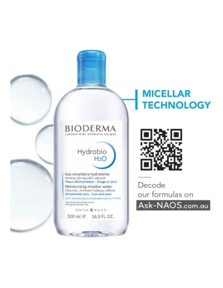 Hydrabio H2O Hydrating Micellar Water Cleanser 100ml image 7