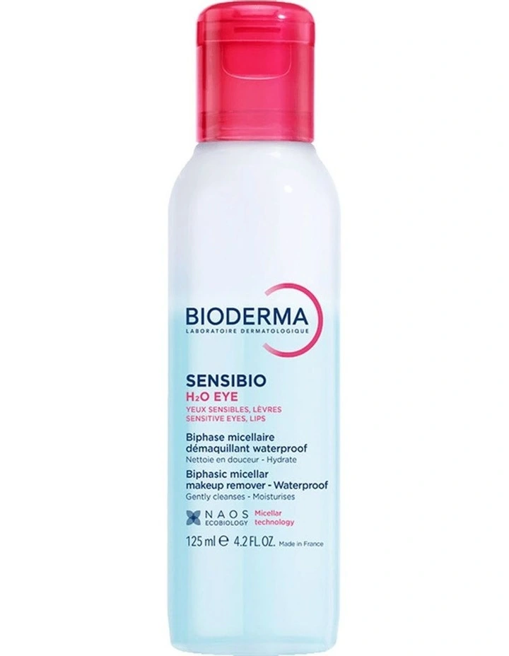 Sensibio H2O Eye Biphasic Micellar Waterproof Makeup Remover 125ml image 1