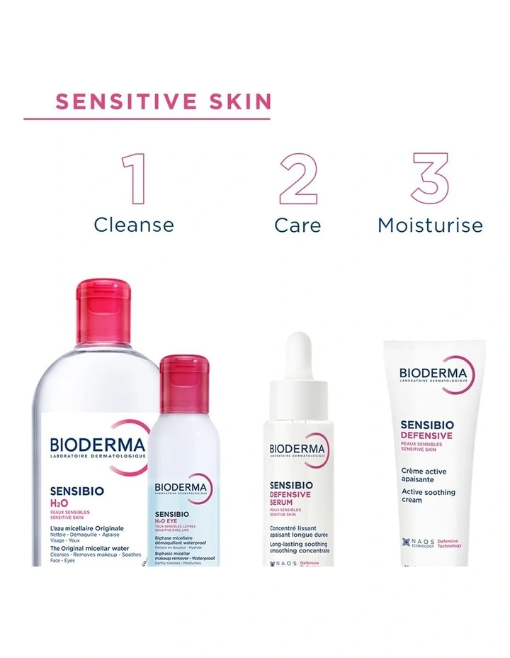 Sensibio H2O Eye Biphasic Micellar Waterproof Makeup Remover 125ml image 2