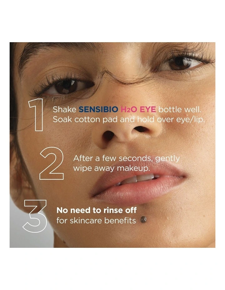 Sensibio H2O Eye Biphasic Micellar Waterproof Makeup Remover 125ml image 3