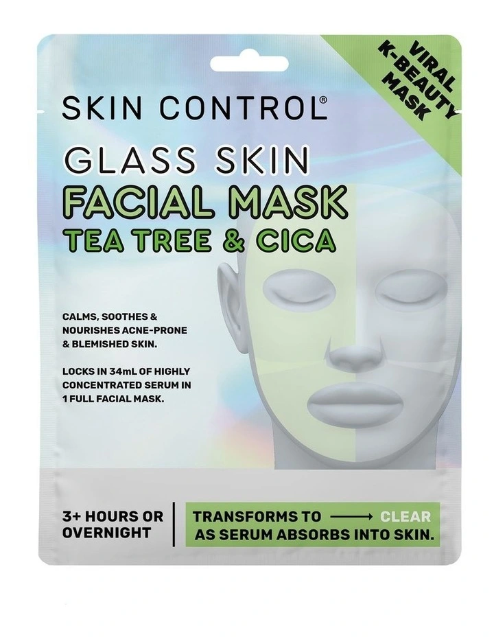 Skin Control Glass Skin Face Mask Tea Tree and Cica image 1