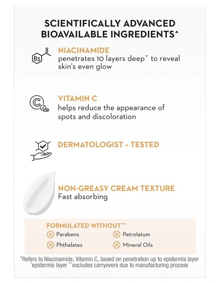 Niacinamide & Vitamin C Moisturiser 50g image 5