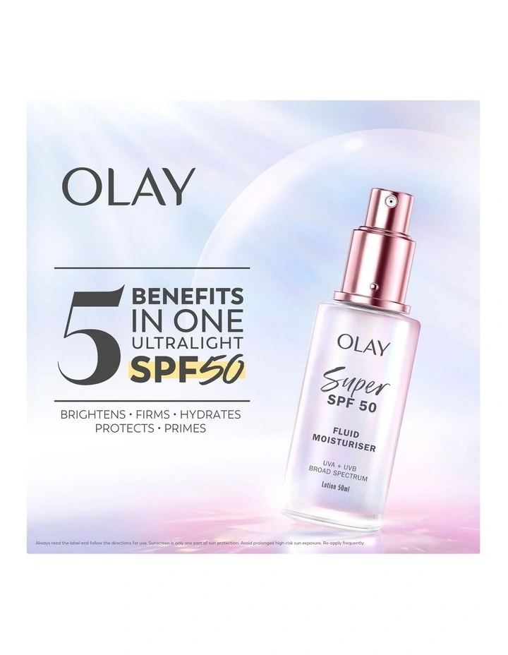 Super SPF50 Fluid Moisturiser 50ml image 4