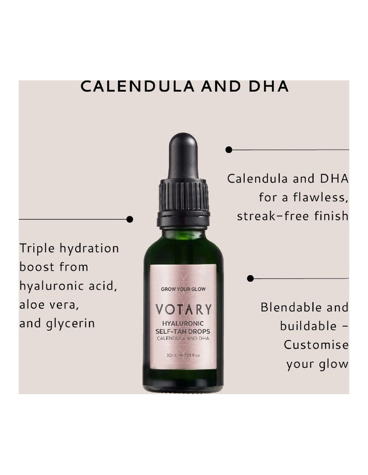 Calendula and DHA Hyaluronic Self-Tan Drops 30ml image 6