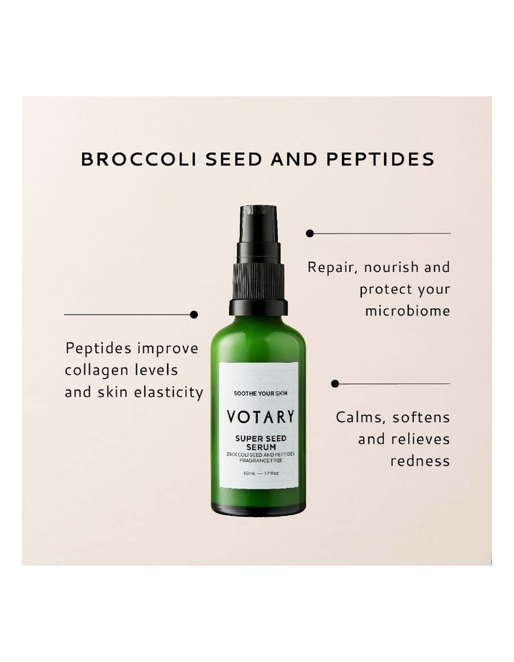 Broccoli Seed and Peptides Fragrance Free Super Seed Serum 50ml image 6