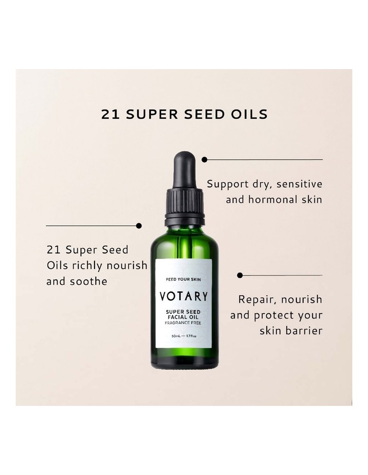 Fragrance Free Super Seed Facial Oil 50ml image 7