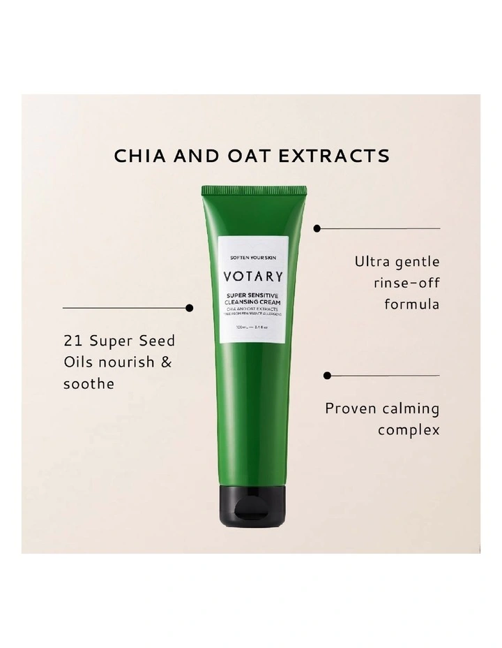 Chia and Oat Extracts Super Sensitive Cleansing Cream 100ml image 5
