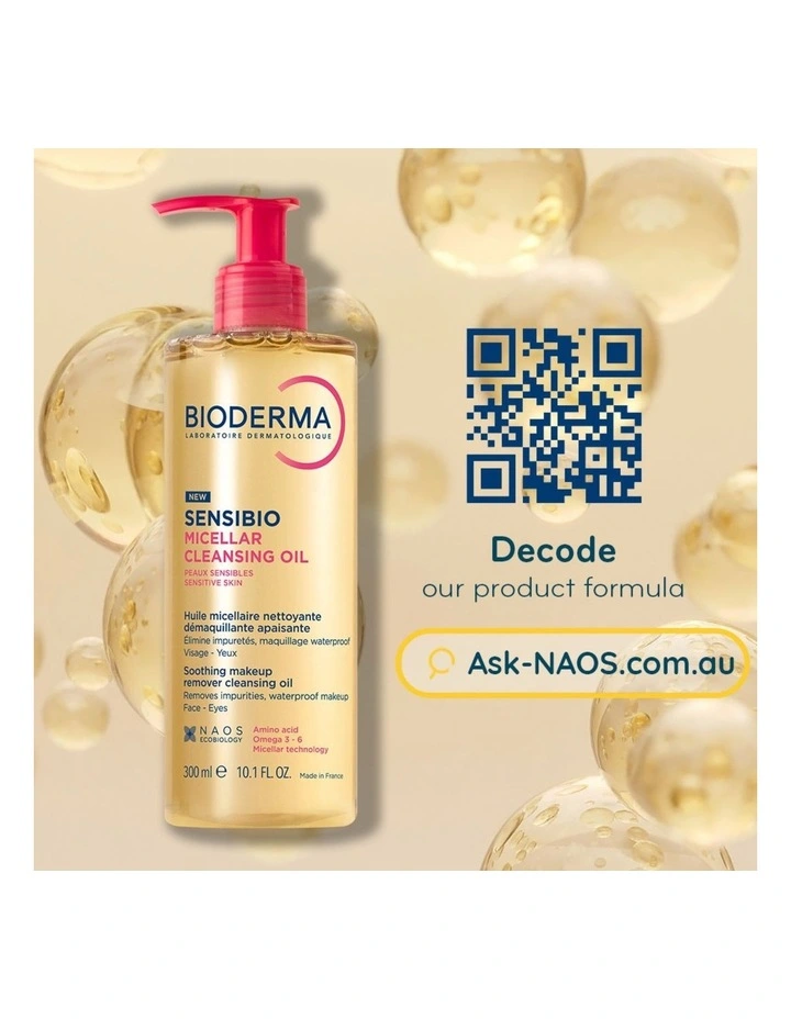Micellar Cleansing Oil Makeup Remover For Sensitive Skin 300ml image 6