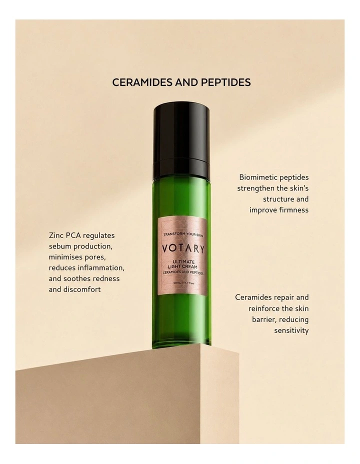 Ultimate Light Cream, Ceramides and Peptides - 50ml image 4
