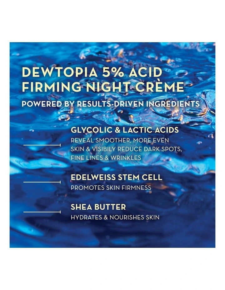 Dewtopia 5% Acid Firming Night Crme image 6