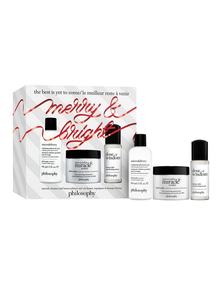 The Best Is Yet To Come Premium Skincare Holiday Gift Set 3 Piece image 1
