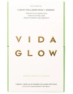 Collagen Liquid Advance Energy Green Apple