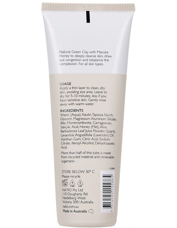Spa Green Clay & Manuka Honey Face Mask 100g image 2