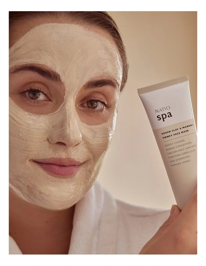 Spa Green Clay & Manuka Honey Face Mask 100g image 5