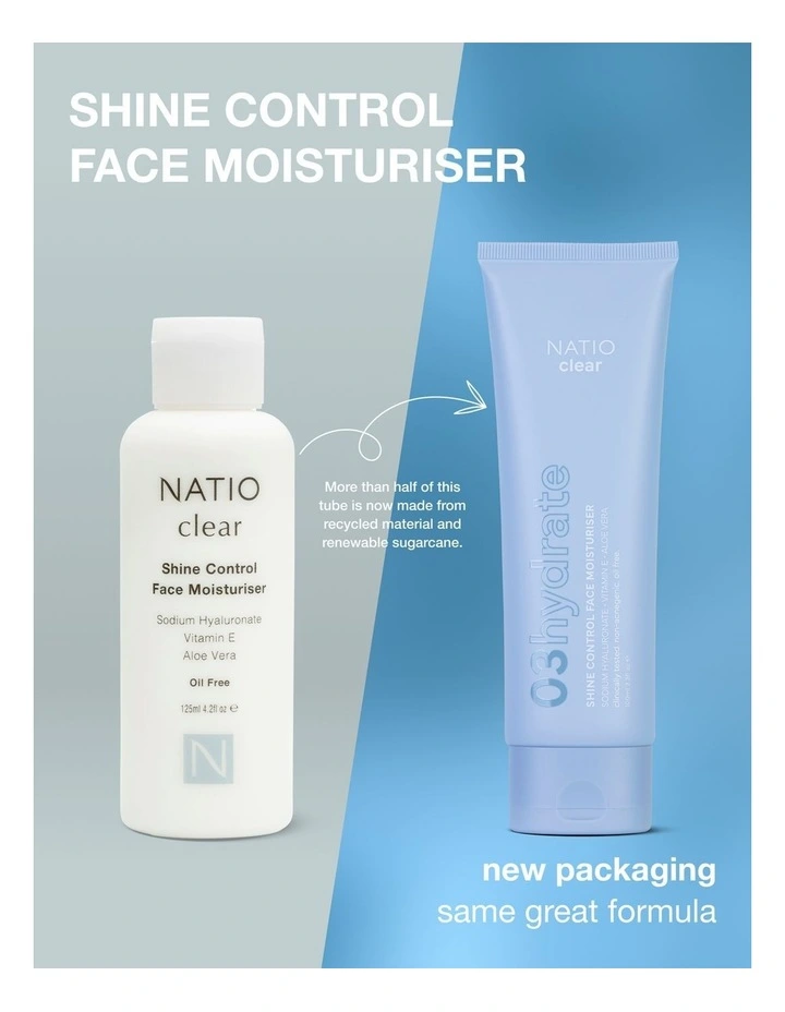 Clear Shine Control Face Moisturiser 125ml image 3
