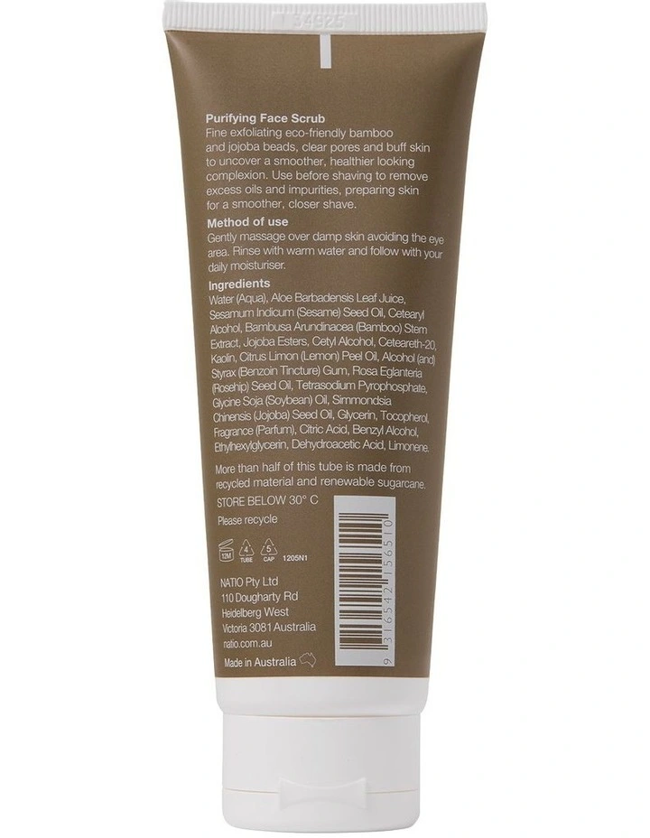 Natio for Men Purifying Face Scrub 100g image 2