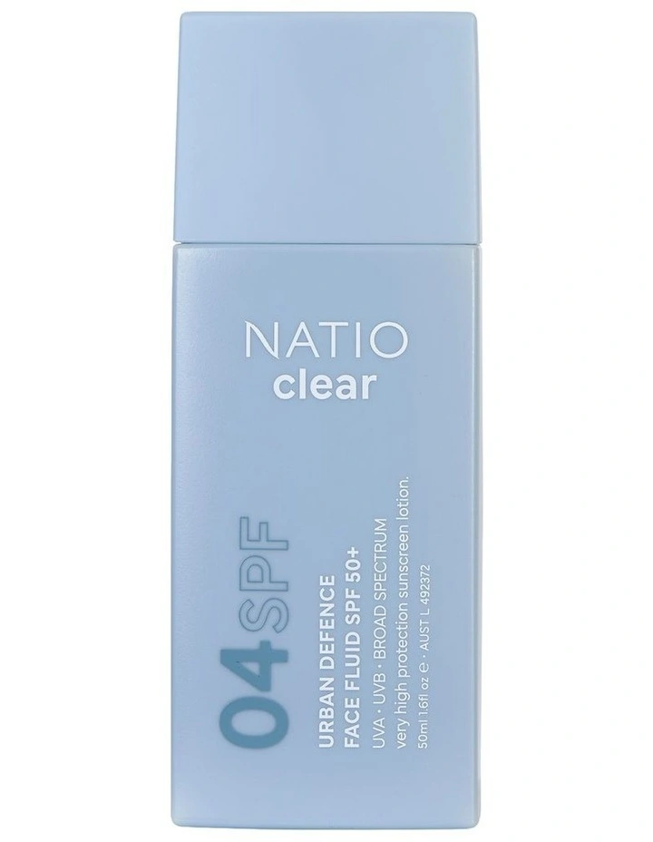 Clear Urban Defence Face Fluid SPF 50 50ml image 1