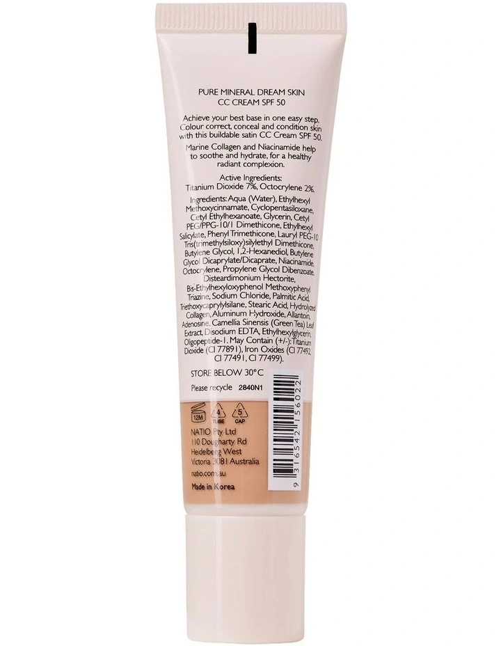 Pure Mineral Dream Skin CC Cream SPF 50 30ml image 2