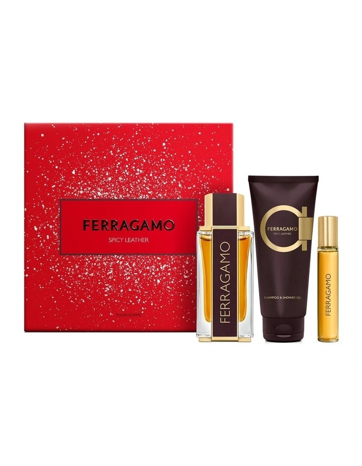 Spicy Leather EDP 100ml +100ml Shower Gel +15ml Pen Spray image 1