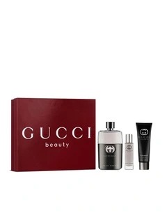 Guilty Pour Homme Eau de Toilette for Men and Shower Gel Trio Gift Set