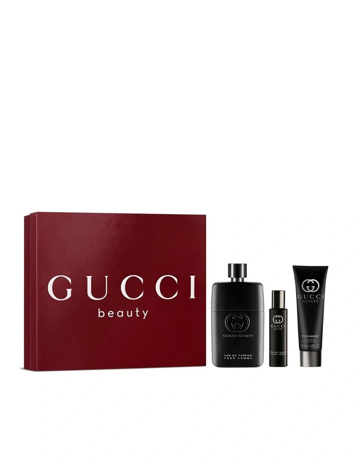 Guilty Pour Homme Eau de Parfum for Men and Shower Gel Trio Gift Set image 1