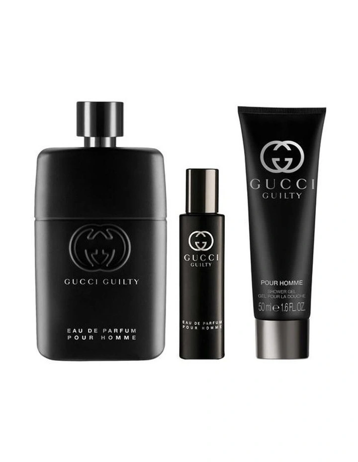 Guilty Pour Homme Eau de Parfum for Men and Shower Gel Trio Gift Set image 2