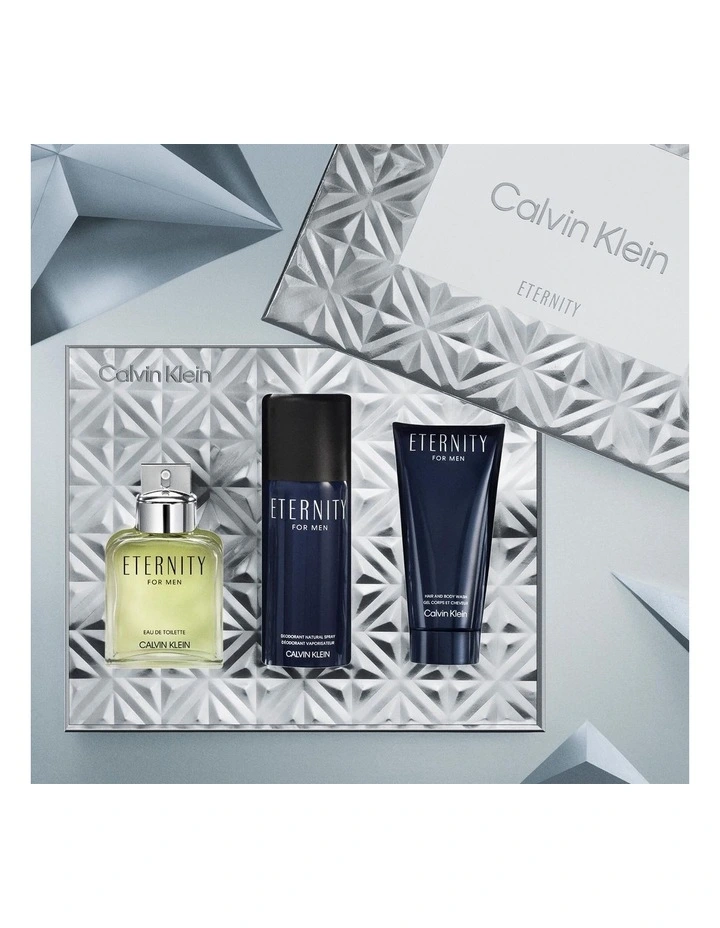 Calvin Klein Eternity Eau de Toilette, Deodorant and Shower Gel Trio Gift Set image 3