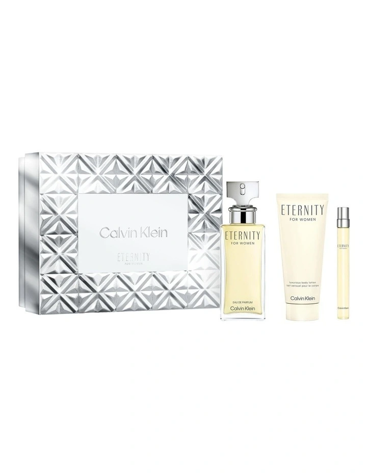 Calvin Klein Eternity Eau de Parfum and Body Lotion Trio Gift Set image 1