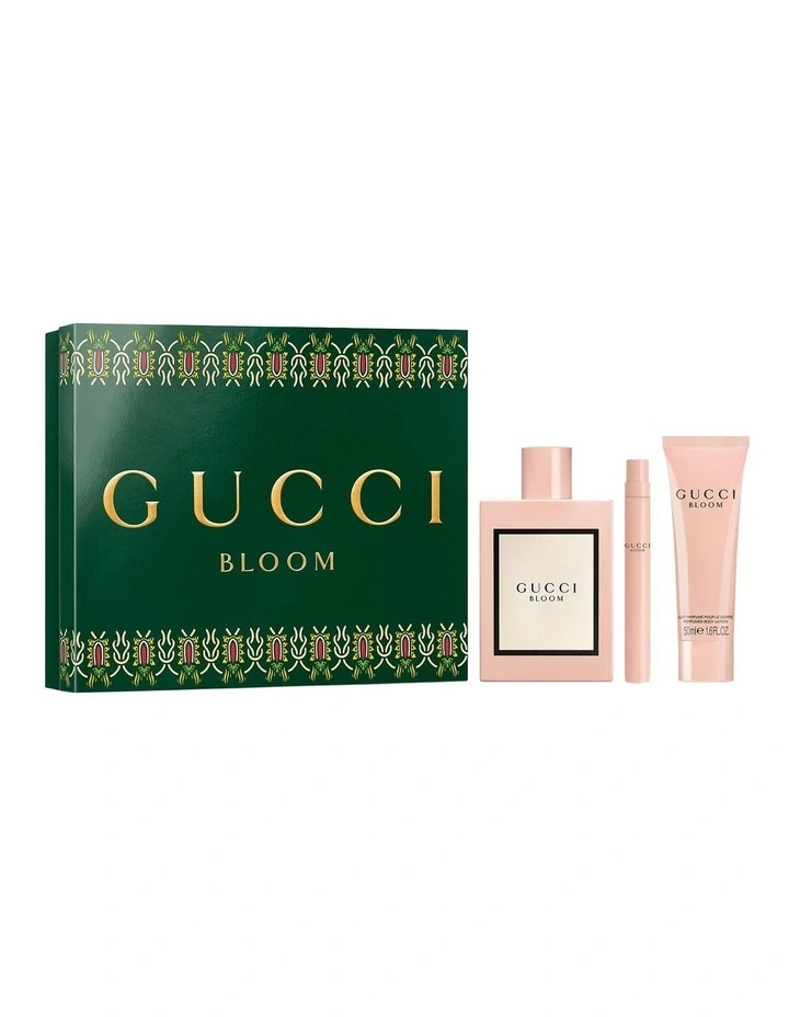 Gucci Bloom Eau de Parfum and Perfumed Body Lotion Trio Gift Set image 1