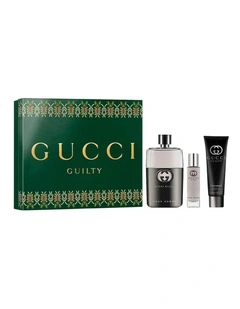Gucci Guilty Pour Homme Eau de Toilette for Men and Shower Gel Trio Gift Set