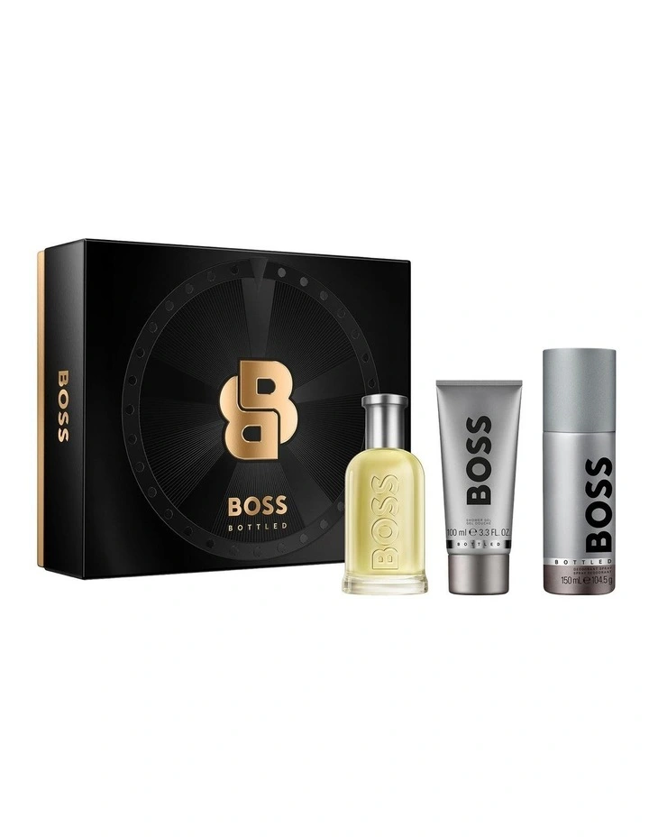 Bottled Eau de Toilette for Men, Deodorant Spray and Shower Gel Trio Gift Set image 1