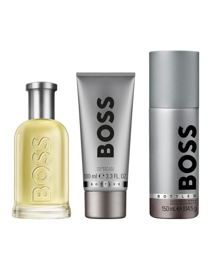 Bottled Eau de Toilette for Men, Deodorant Spray and Shower Gel Trio Gift Set image 2