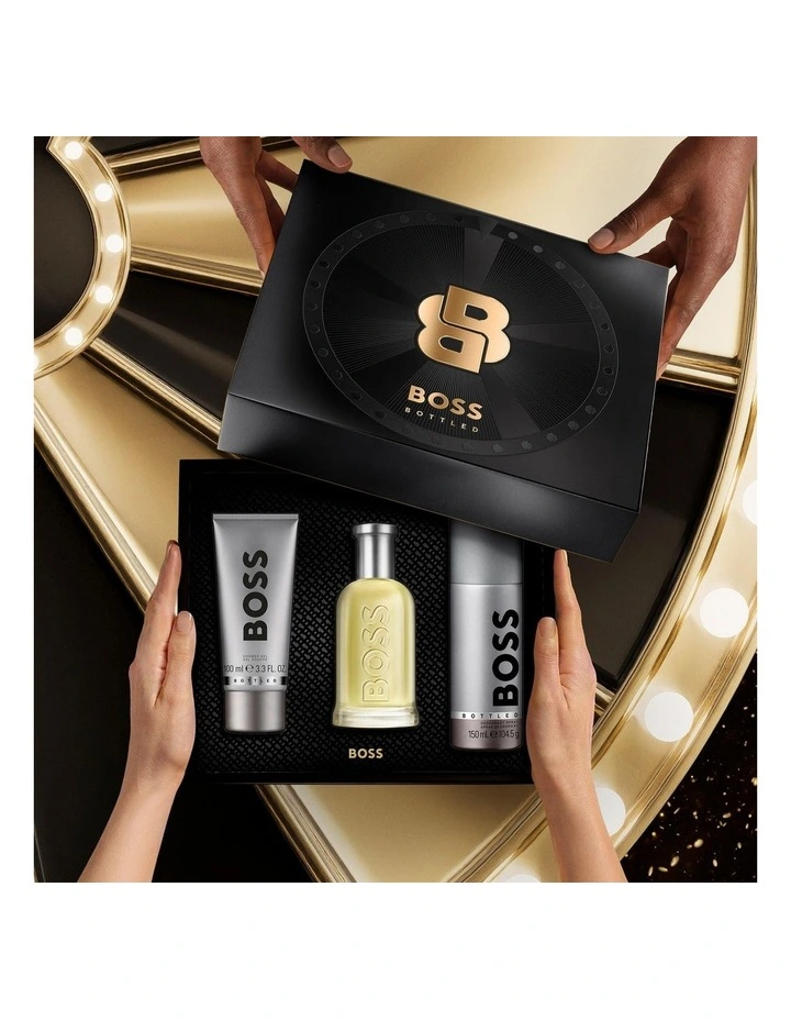 Bottled Eau de Toilette for Men, Deodorant Spray and Shower Gel Trio Gift Set image 4