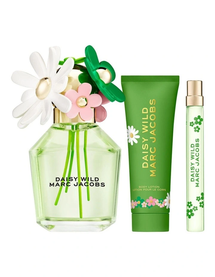 Daisy Wild Eau De Parfum for Women and Body Lotion Trio Gift Set image 2