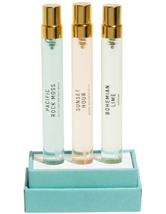 Sunset Hour, Bohemian Lime, Pacific Rock Moss Coast to Coast Trio Set (3x10ml)