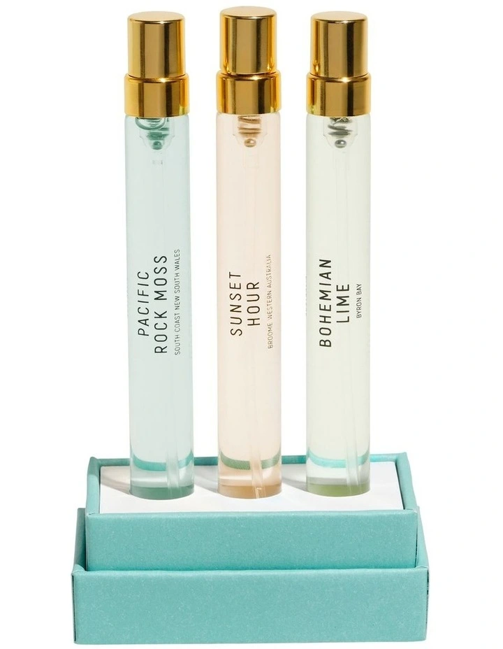 Sunset Hour, Bohemian Lime, Pacific Rock Moss Coast to Coast Trio Set (3x10ml) image 1