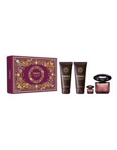 Crystal Noir EDP 90ml Set (EDP 90ml & Bath & Shower Gel 100ml & Body Lotion 100ml   5ml