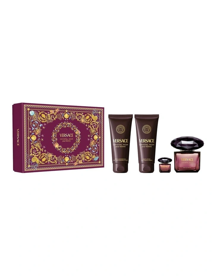 Crystal Noir EDP 90ml Set (EDP 90ml & Bath & Shower Gel 100ml & Body Lotion 100ml 5ml image 1