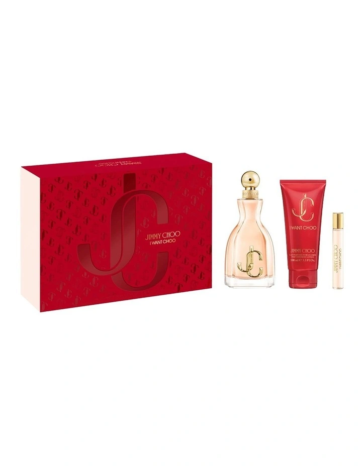 I Want Choo EDP Gift Set (EDP 100ml EDP 7.5ml Body Lotion 100ml) image 1