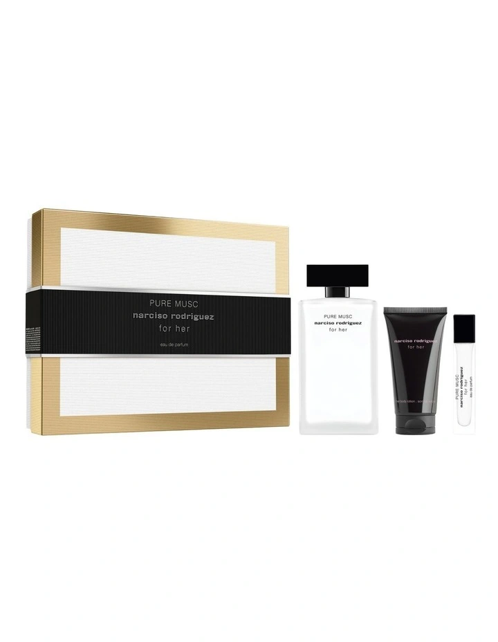 For Her Pure Musc EDP Gift Set (EDP 100ml Body Lotion 50ml Purse Spray EDP 10ml) image 1
