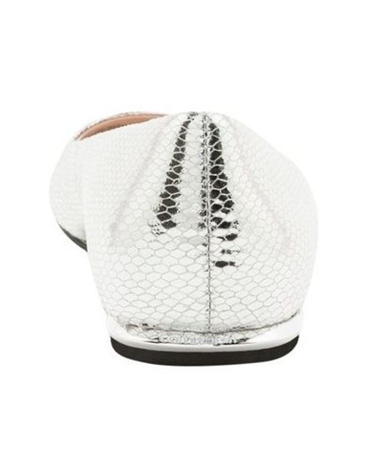 black and silver flat shoes