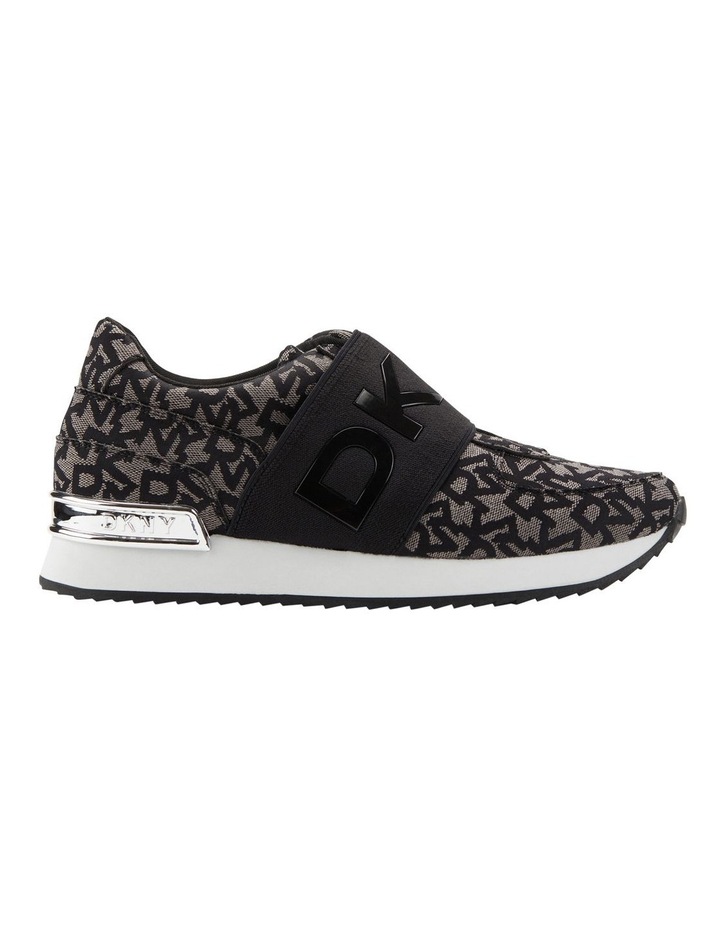 Marli Black/Grey Jacquard Logo Sneaker