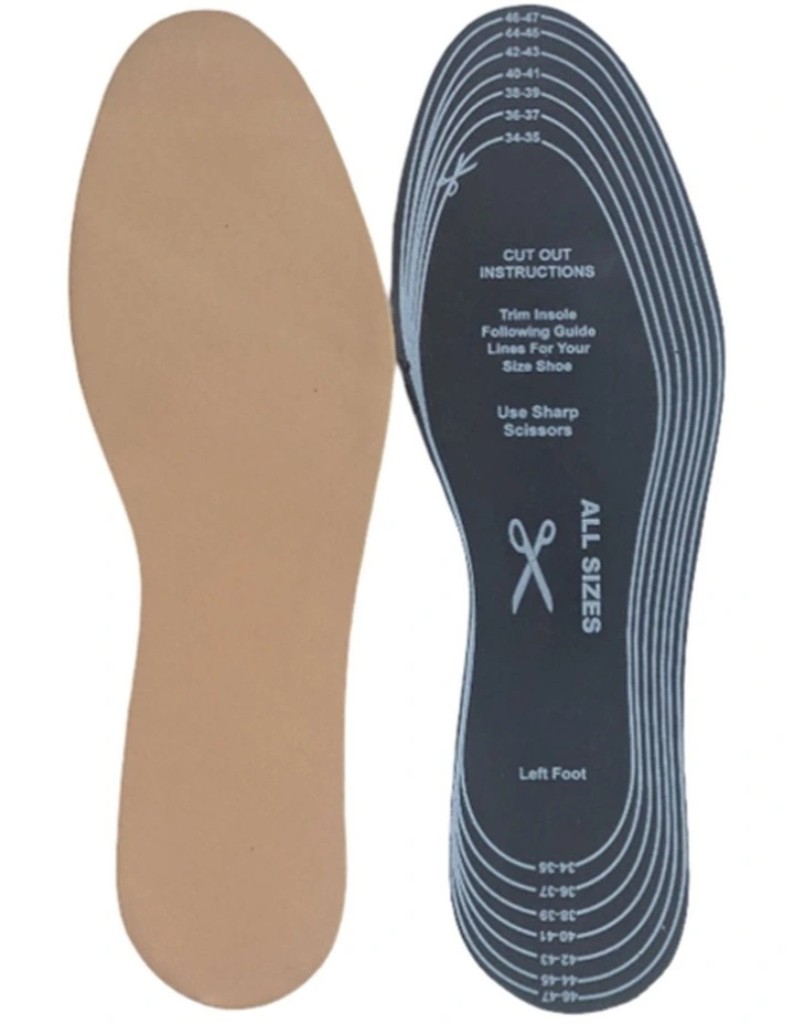 Trim To Fit Leather Insoles in Multi image 2