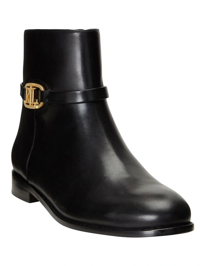 ralph lauren bonne leather bootie