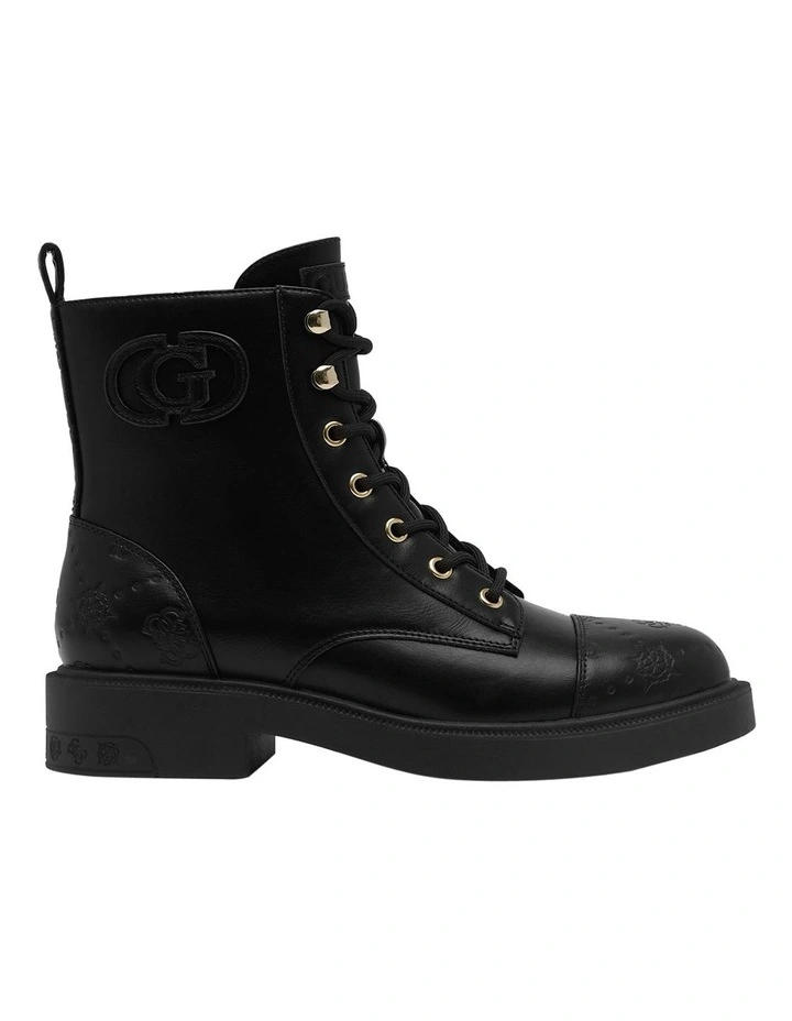 Fynne Combat Boot in Black image 1