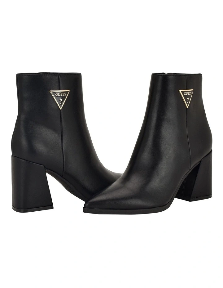 Lusia Heeled Ankle Boot in Black image 2