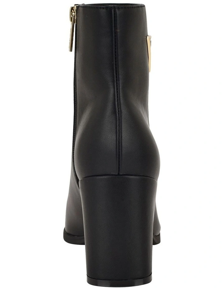 Lusia Heeled Ankle Boot in Black image 4